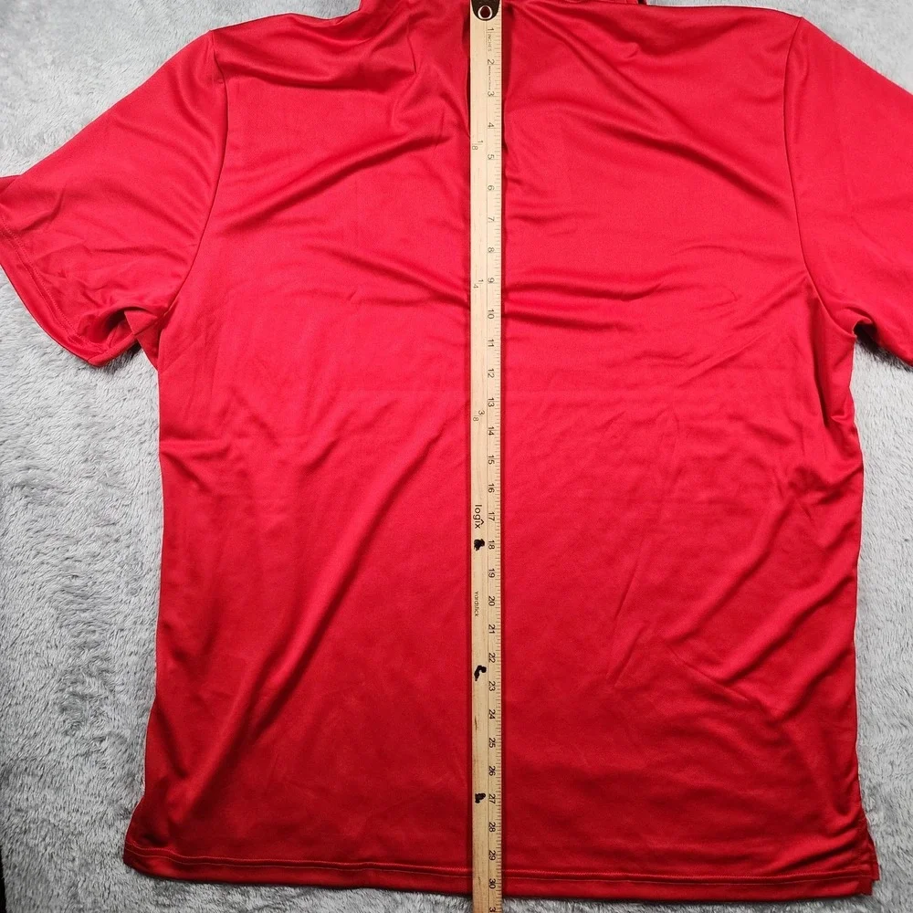 Toronto Blue Jays Polo Shirt Mens 2XL Red MLB Baseball‎ Adidas Golf UPF 50 Top